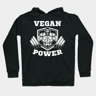 Vegan Power Lifter Gorilla Gift Hoodie